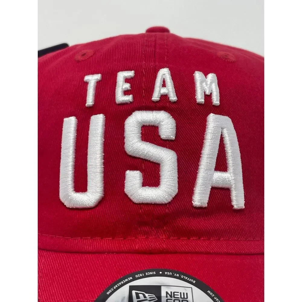 New Era Team USA Olympics 9TWENTY Adjustable‎ Hat American Red Mens Brand New